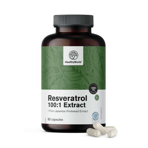 Resveratrol 1000 mg - výtažek 100:1, 60 kapslí