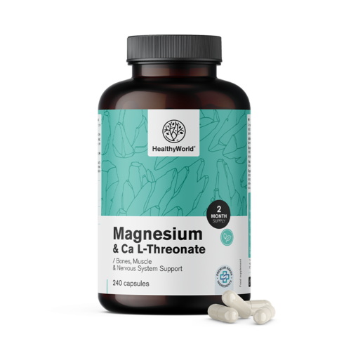 Magnézium + L-Threonát vápenatý, 240 kapslí