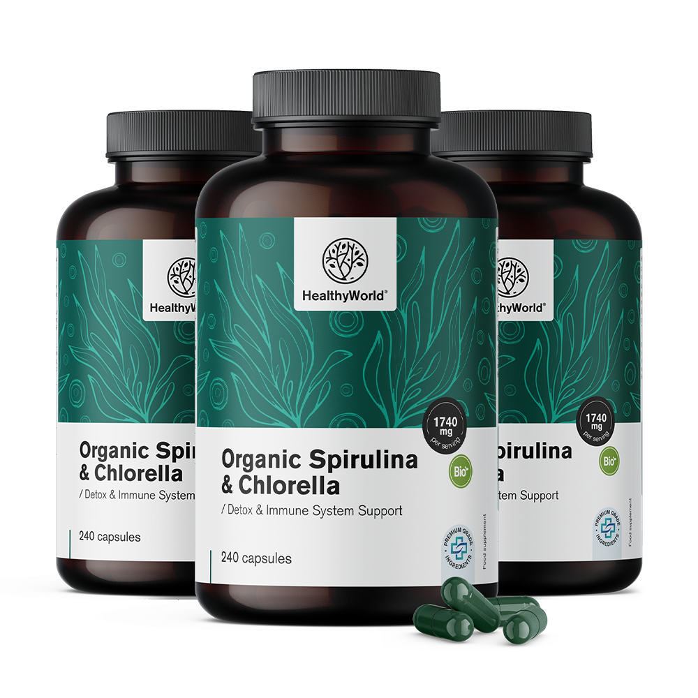 Spirulina in chlorella