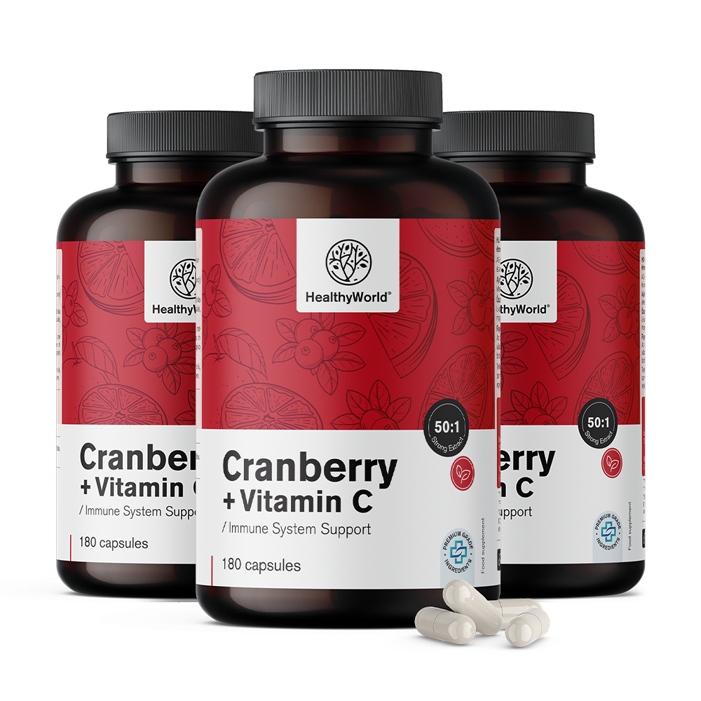 3x Výtažek brusinky s vitamínem C Výtažek brusinky s vitamínem C