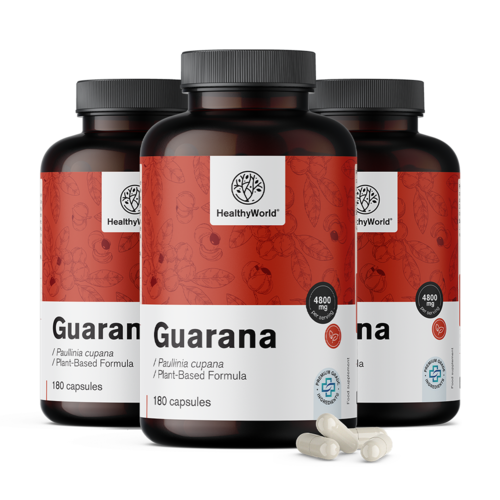 3x Guarana 4800 mg, dohromady 540 kapslí