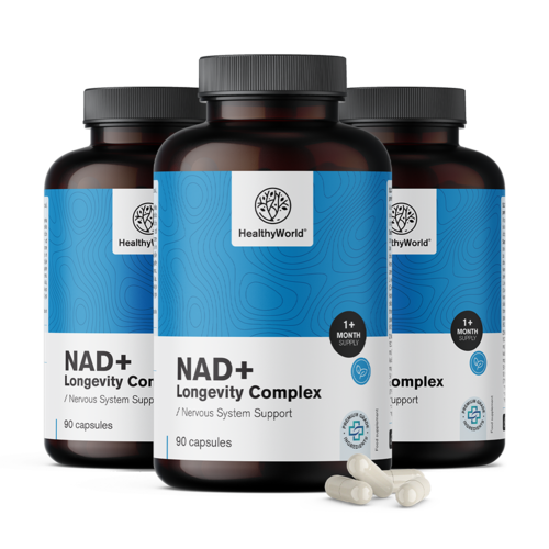 3x NAD+ Longevity Complex, dohromady 270 kapslí