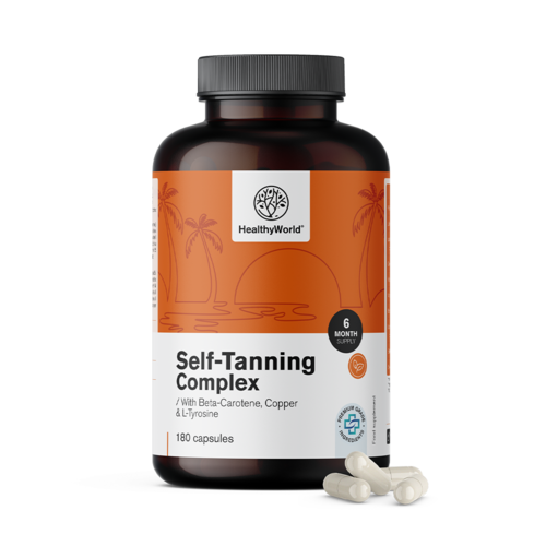 Self-Tanning Complex – podpora přirozeného opálení, 180 kapslí
