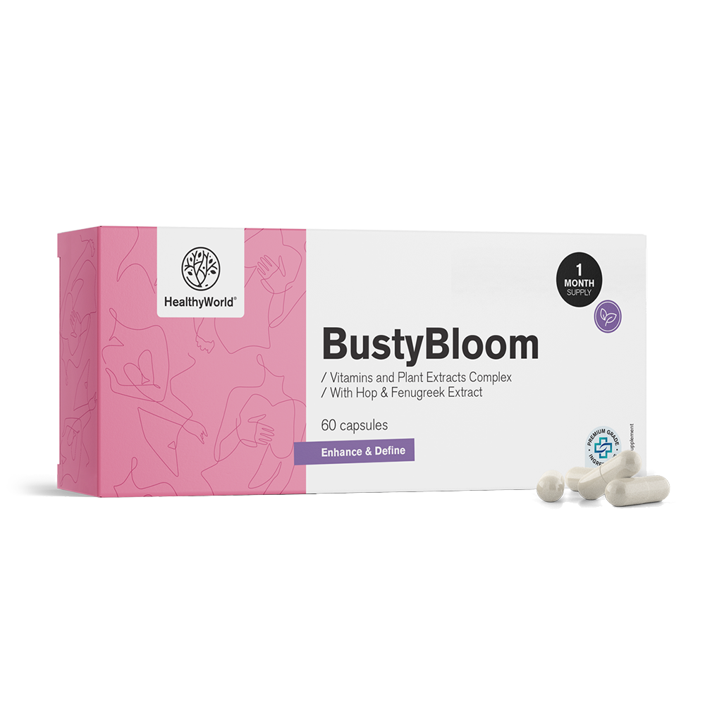 BustyBloom - komplex vitamínů a rostlinných výtažků