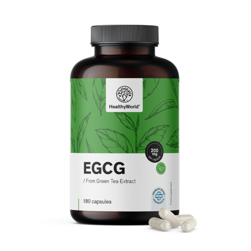 EGCG – z výtažku zeleného čaje, 180 kapslí