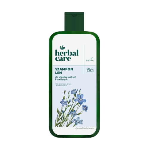 Šampon pro suché a poškozené vlasy se lnem, 330 ml