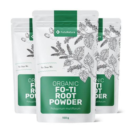 3x BIO Fo-Ti (He Shou Wu) – v prášku, dohromady 300 g