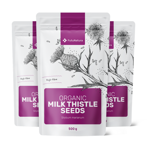 3x BIO Ostropestřec mariánský – semena, dohromady 1500 g
