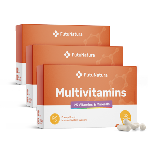 3x Multivitamíny, dohromady 90 kapslí