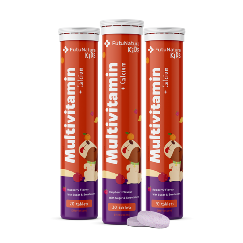3x Multivitamíny pro děti – šumivé tablety, dohromady 60 šumivých tablet