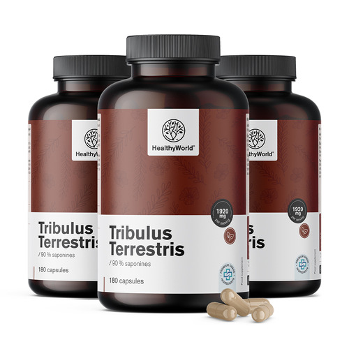 3x Kotvičník zemní – Tribulus 1920 mg, dohromady 540 kapslí