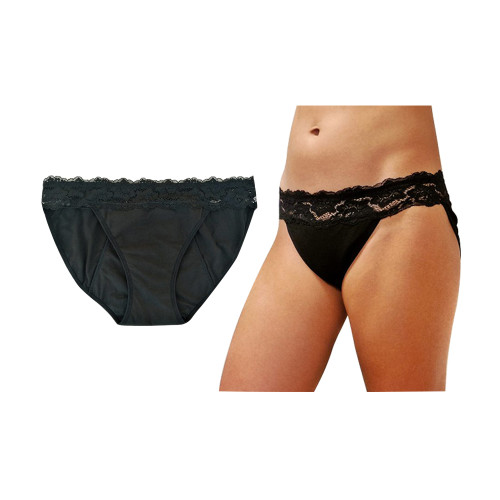 Menstruační kalhotky LaliPanties s vysokou absorpcí - černé, velikost 2XL, 1 kus