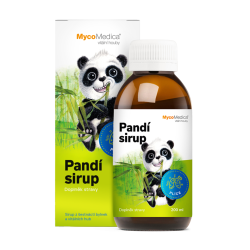 Tekutý doplněk stravy pro děti Panda – dýchací cesty, 200 ml