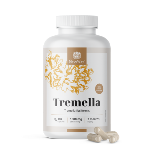 Tremella 1000 mg – výtažek, 180 kapslí