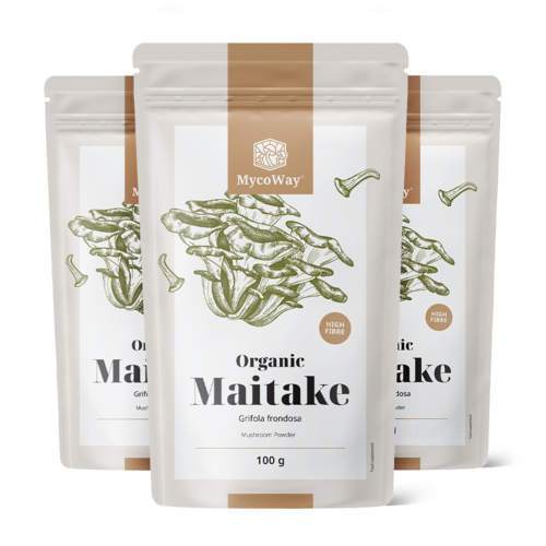 3x BIO Maitake v prášku, dohromady 300 g