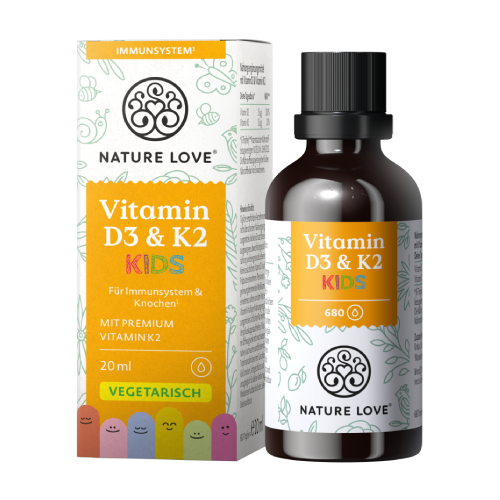 Vitamín D3 a K2 v kapkách - pro děti, 20 ml