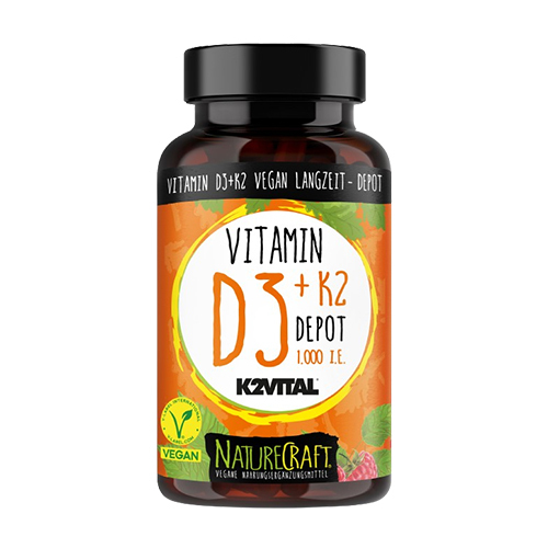 Veganské vitamíny D3 a K2