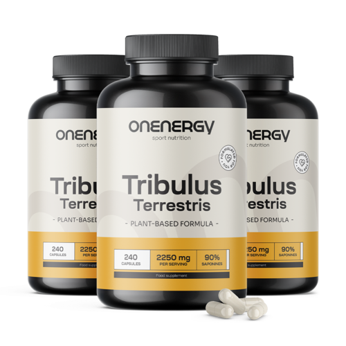 3x Kotvičník zemní - Tribulus 2250 mg, dohromady 720 kapslí