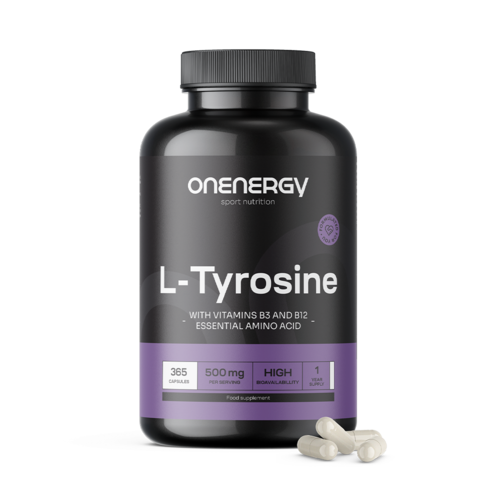 L-Tyrosin 500 mg, 365 kapslí