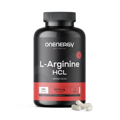 L-arginin HCL 4500 mg, 365 kapslí