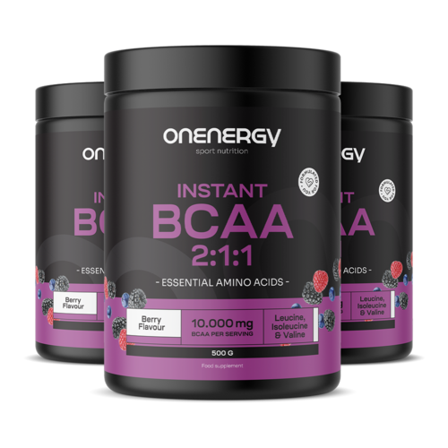 3x BCAA 2:1:1 – lesní ovoce, dohromady 1500 g