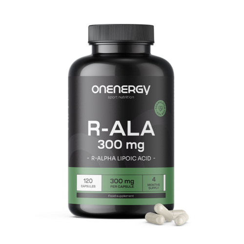 R-ALA – Kyselina R-alfa lipoová 300 mg, 120 kapslí