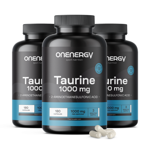 3x Taurin 1000 mg, dohromady 540 kapslí