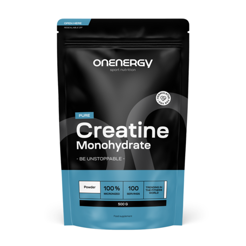 100 % kreatin monohydrát ve formě prášku, 500 g