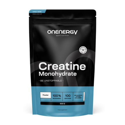 100 % kreatin monohydrát ve formě prášku, 500 g