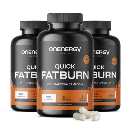 3x Quick FatBurn, dohromady 360 kapslí