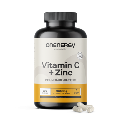 Vitamín C + zinek, 360 kapslí