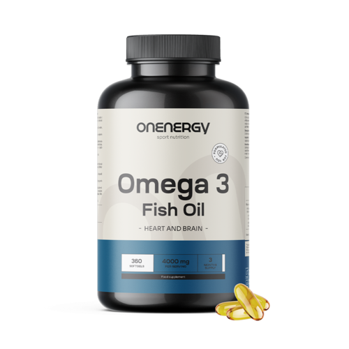 Omega-3 1000 mg - z rybího oleje, 360 měkkých kapslí