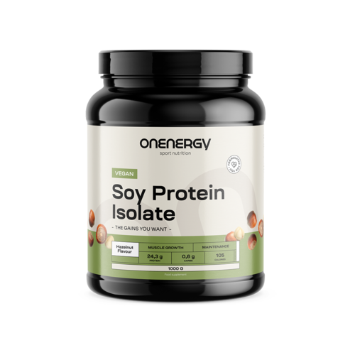 Veganský sójový proteinový izolát - lískový oříšek, 1000 g