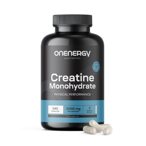 Kreatin monohydrát 3000 mg, 240 kapslí