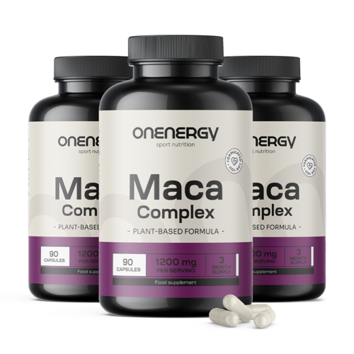 3x Maca komplex 1200 mg, dohromady 270 kapslí