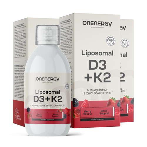 3x Lipozomální vitamín D3 + K2, dohromady 750 ml