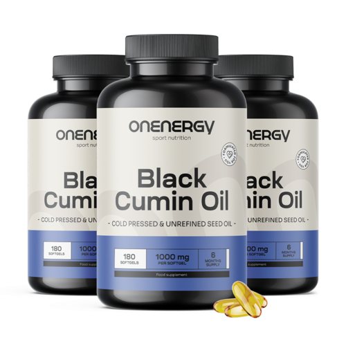 3x Olej z černuchy seté 1000 mg, dohromady 540 měkkých kapslí