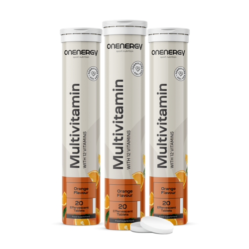 3x Multivitamíny - šumivé tablety, dohromady 60 šumivých tablet