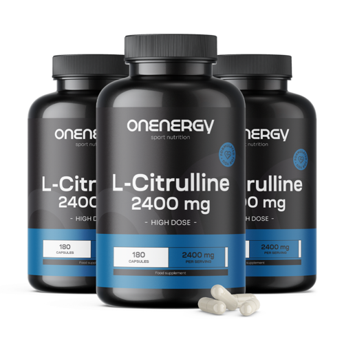 3x L-Citrulin 2400 mg, dohromady 540 kapslí