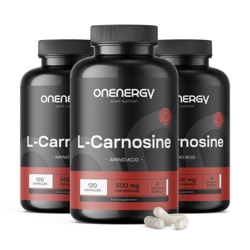 3x L-karnosin 1000 mg, dohromady 360 kapslí