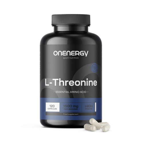 L-threonin 1500 mg, 120 kapslí