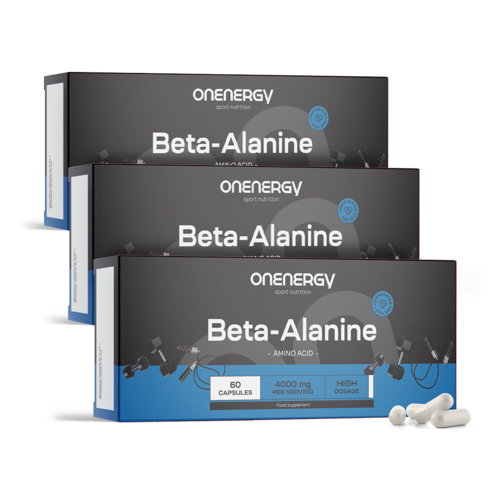 3x Beta-alanin 4000 mg, dohromady 180 kapslí