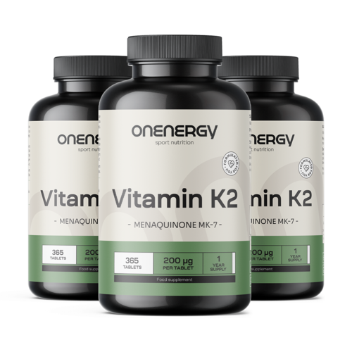 3x Vitamín K2 MK-7, dohromady 1095 tablet
