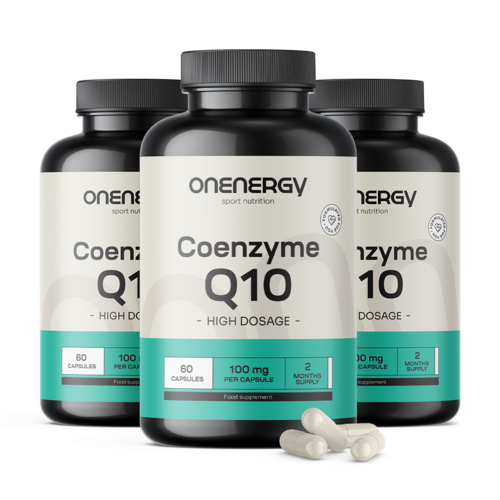 3x Koenzym Q10 100 mg, dohromady 180 kapslí