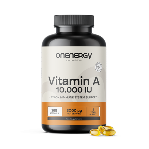 Vitamín A 10 000 m.j., 365 měkkých kapslí