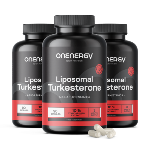 3x Lipozomální testosteron 10 %, dohromady 270 kapslí