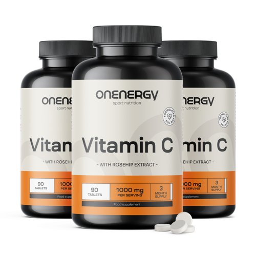 3x Vitamín C 1000 mg se šípkem, dohromady 270 tablet