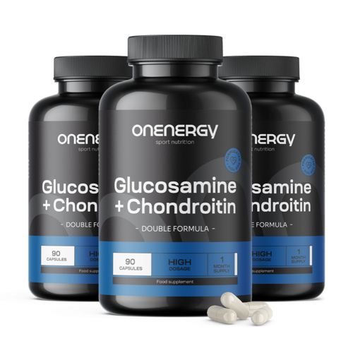 3x Glukosamin + chondroitin, dohromady 270 kapslí