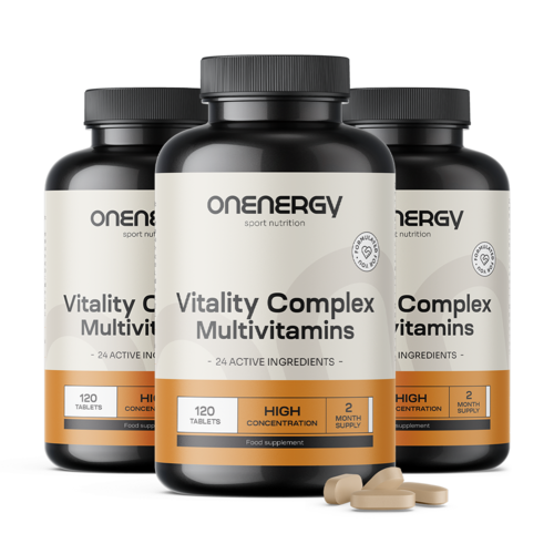 3x Vitality Complex – multivitamíny, dohromady 360 tablet