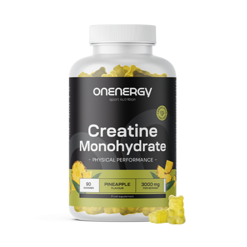 Kreatin monohydrát 3000 mg – ananas, 90 gumových bonbonů